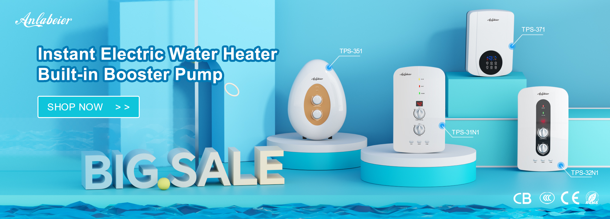 ELECTRIC WATER HEATER WITH PUMP